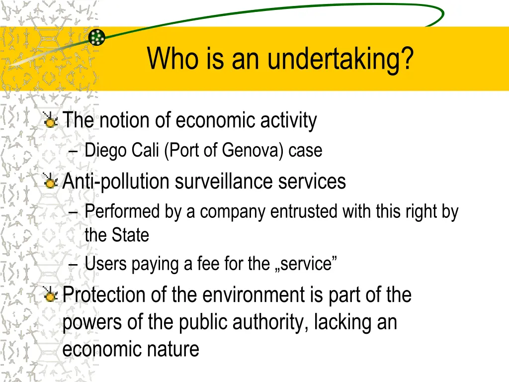 who is an undertaking