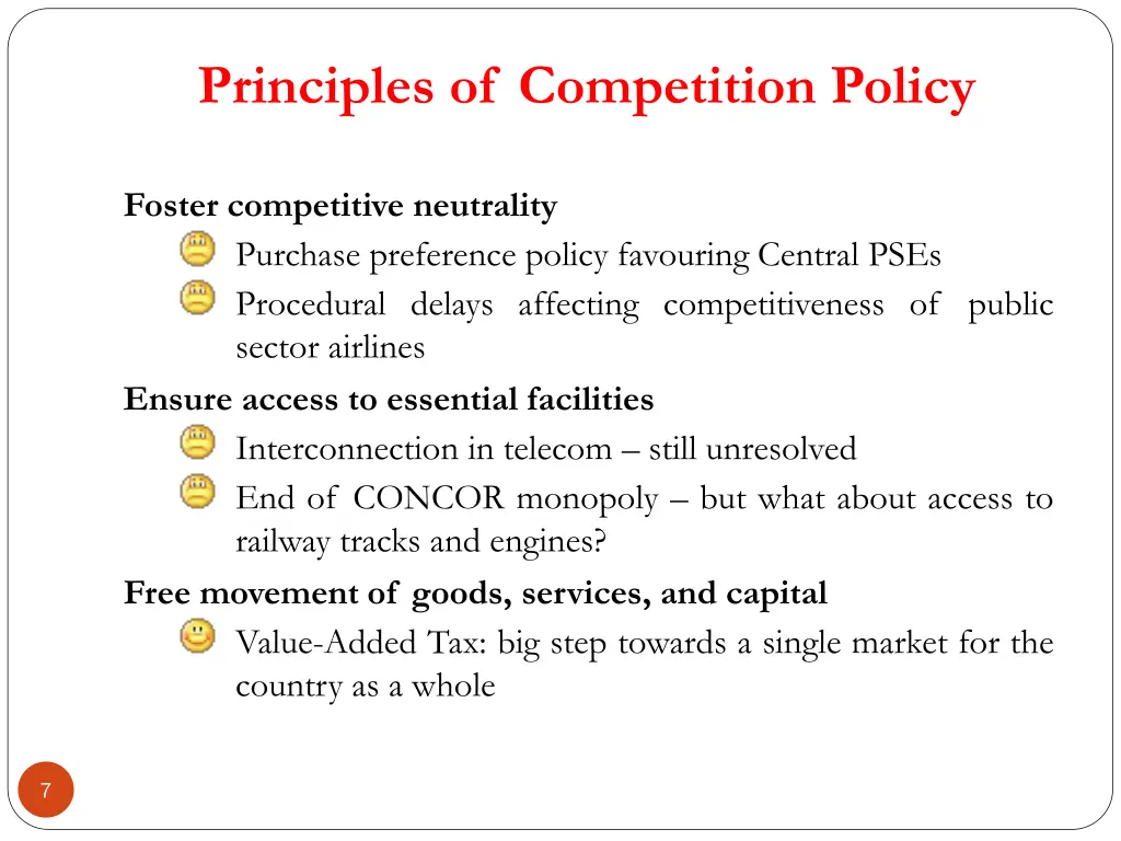 principles of competition policy