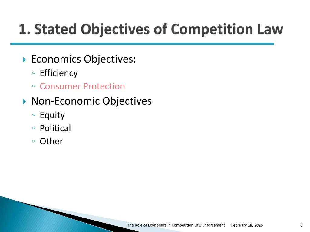 economics objectives efficiency consumer