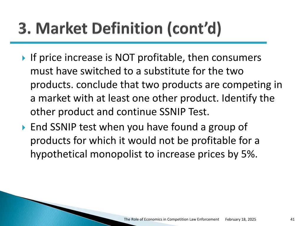 if price increase is not profitable then 1