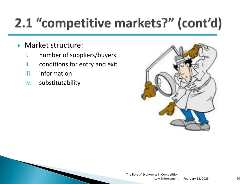 market structure i number of suppliers buyers
