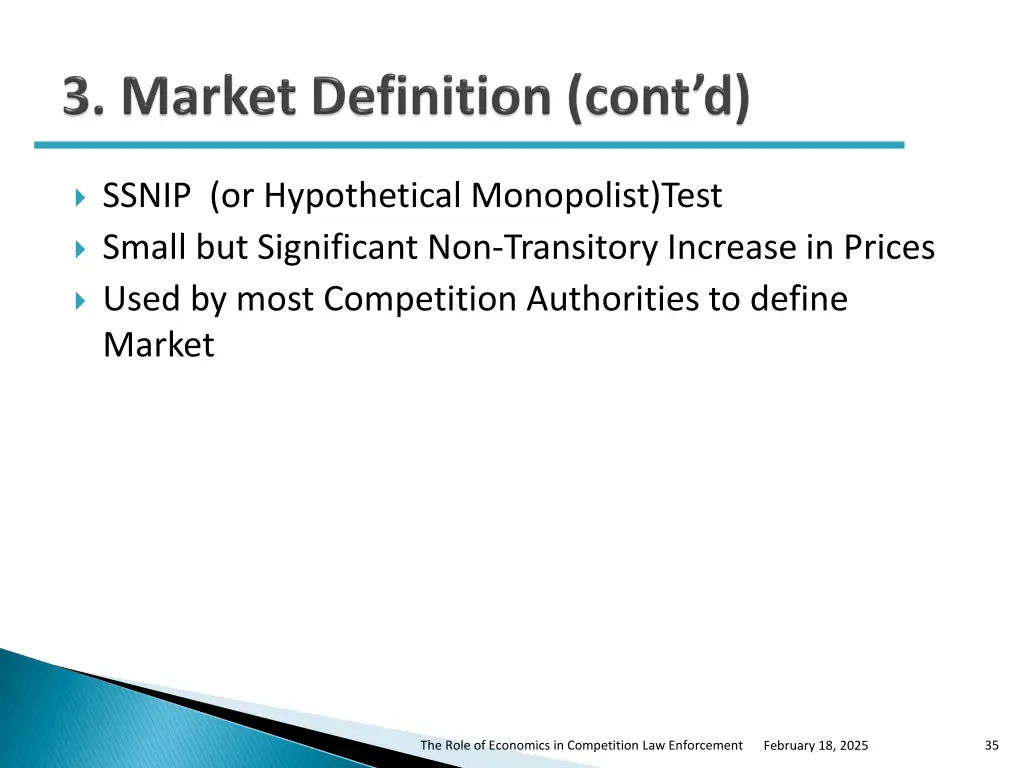 ssnip or hypothetical monopolist test
