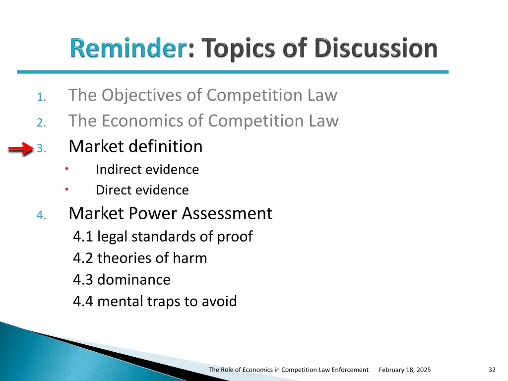 the objectives of competition law the economics 2