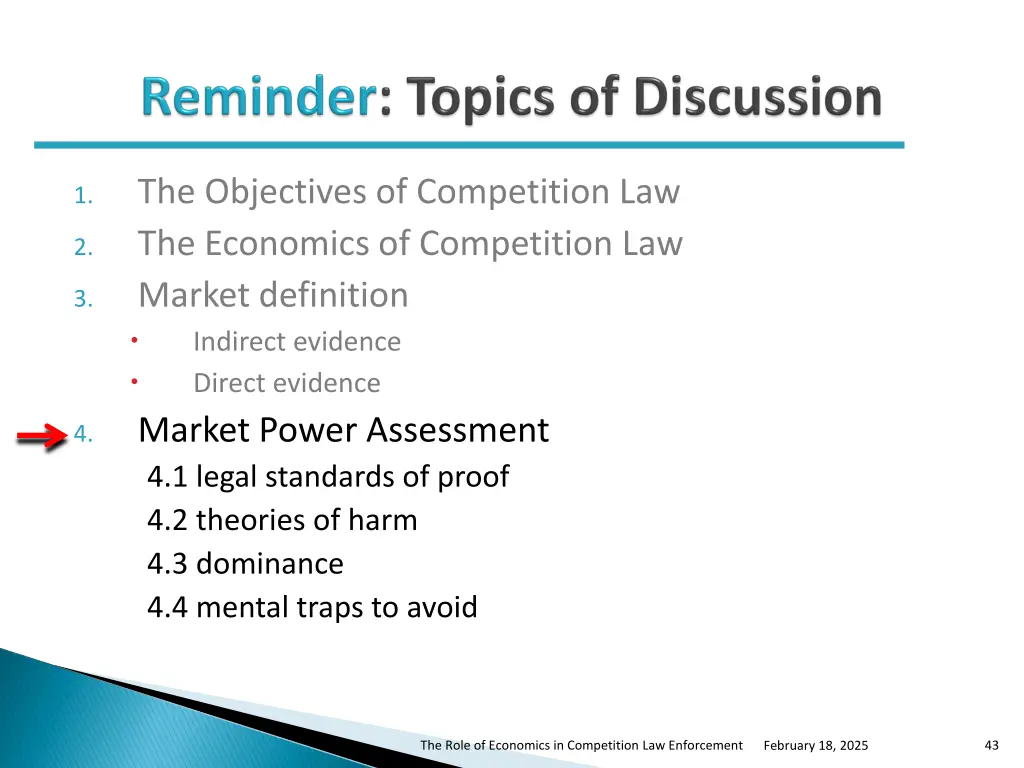 the objectives of competition law the economics 3