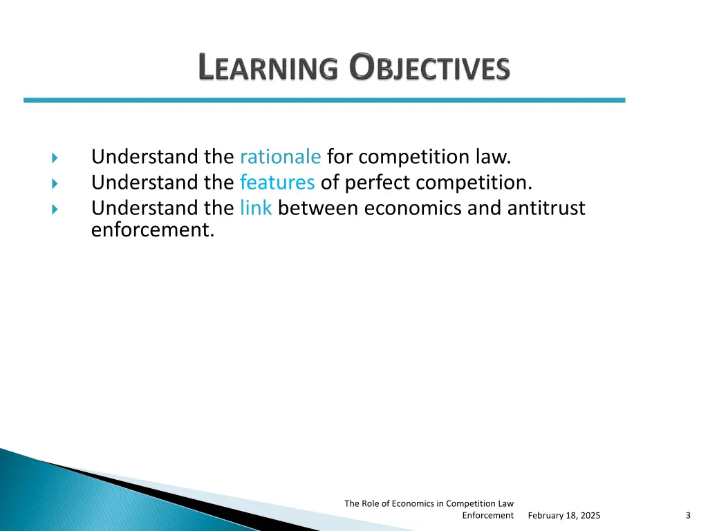 understand the rationale for competition
