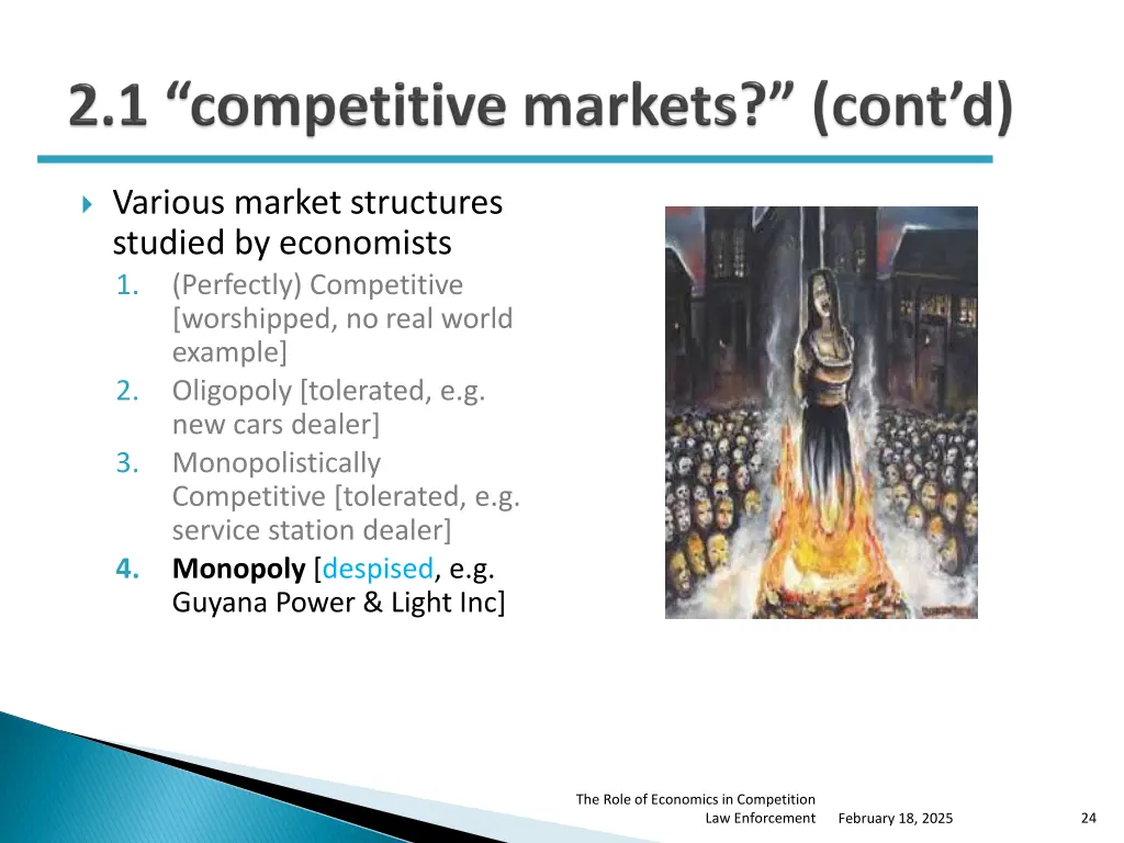 various market structures studied by economists 3
