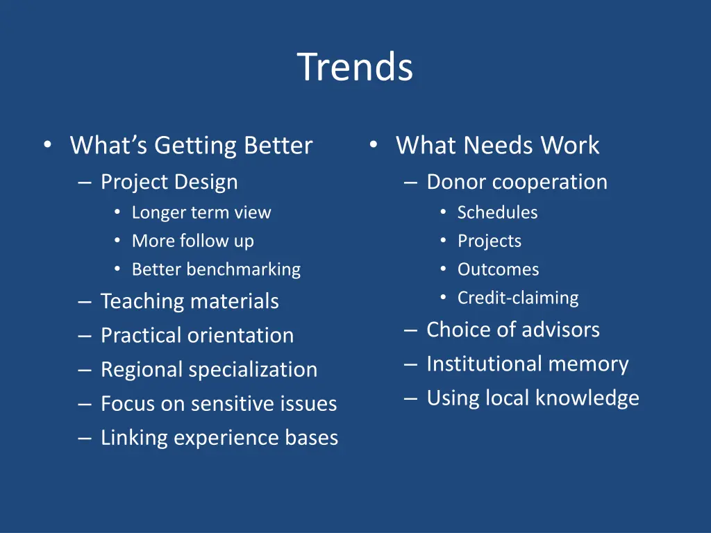 trends