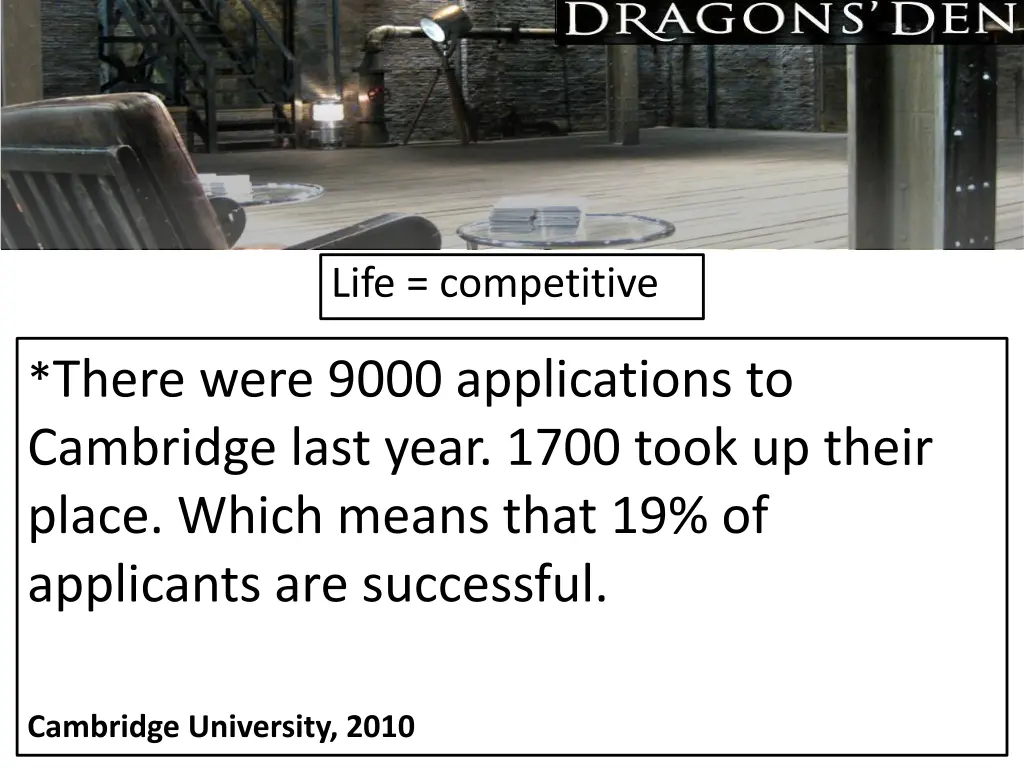 life competitive