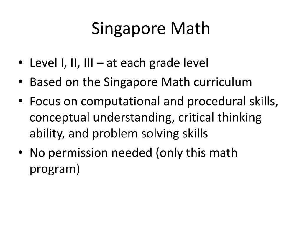 singapore math