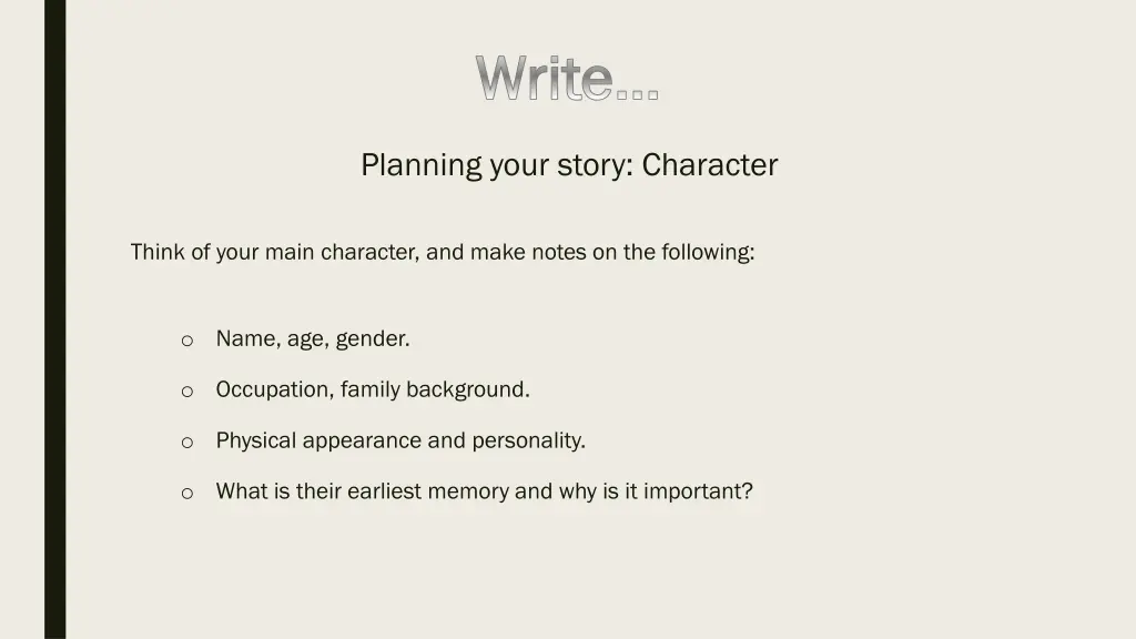 write write