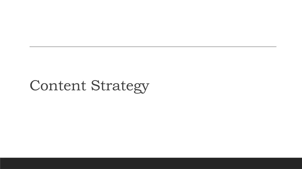 content strategy