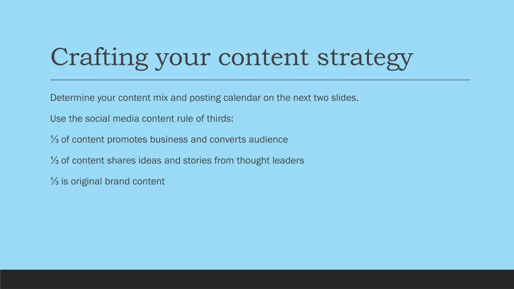 crafting your content strategy