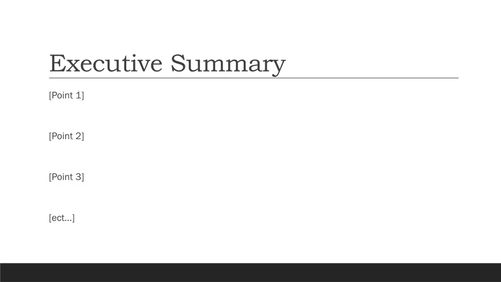 executive summary 1