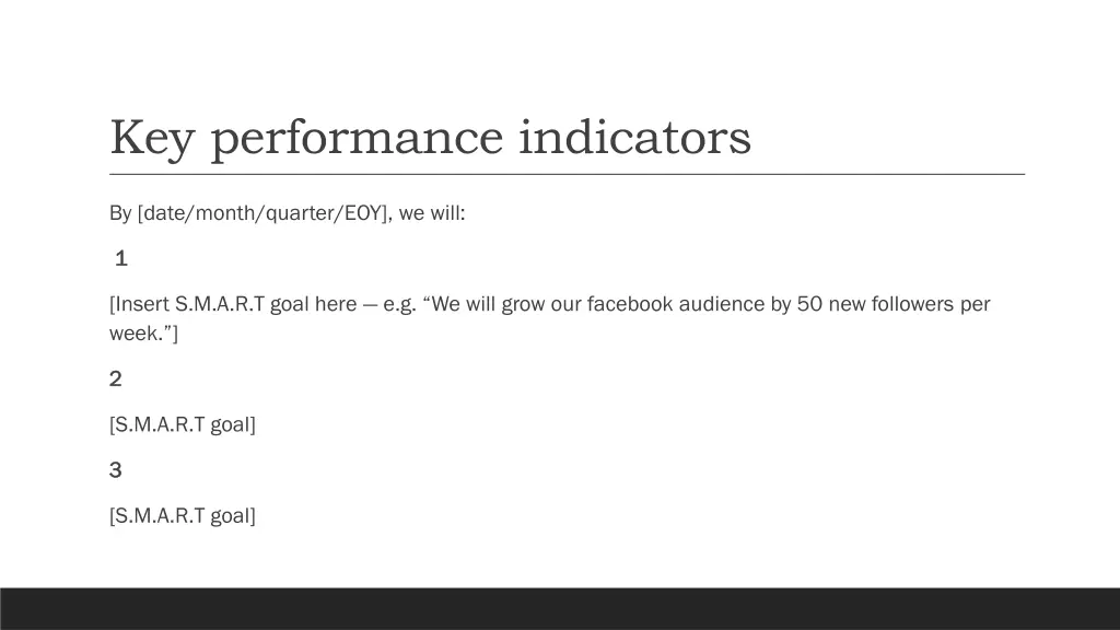 key performance indicators