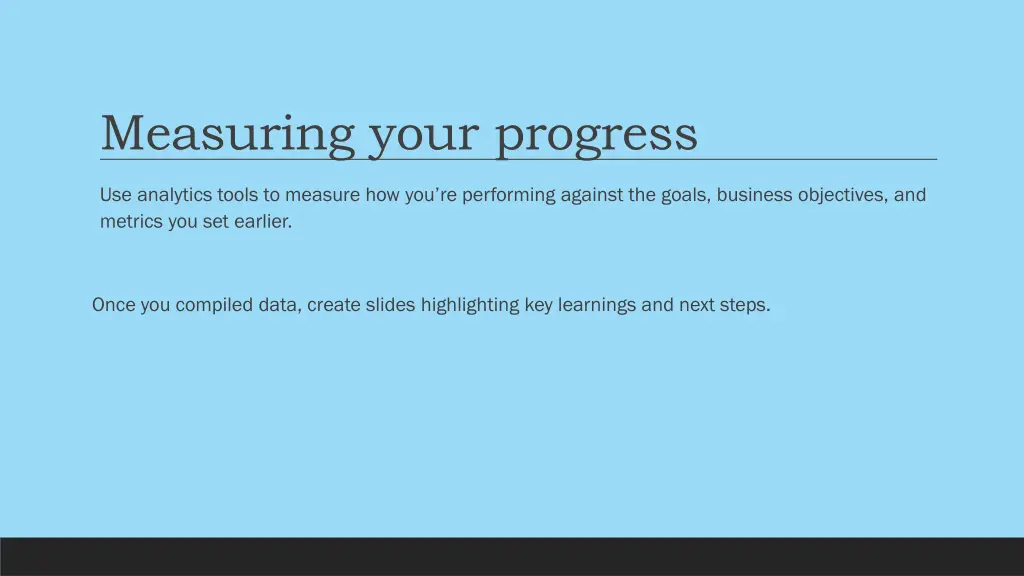 measuring your progress