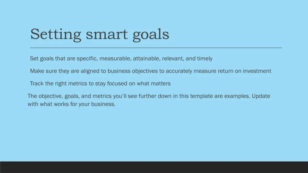 setting smart goals