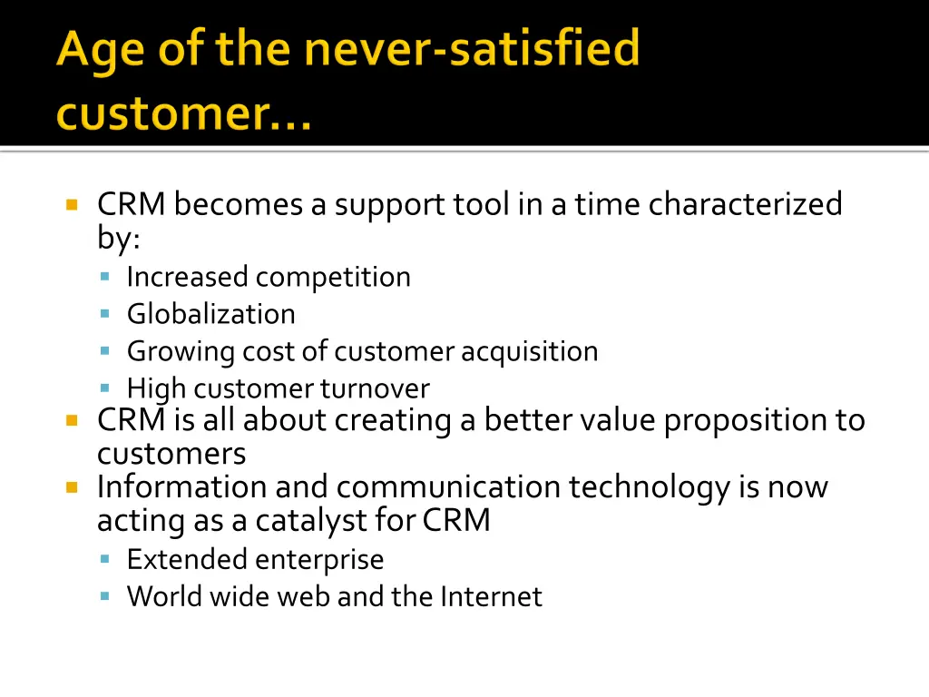 crm becomes a support tool in a time
