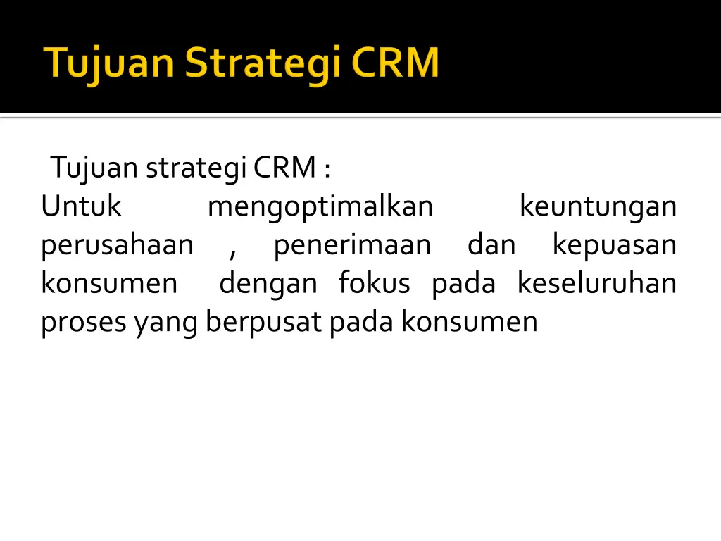 tujuan strategi crm untuk perusahaan penerimaan