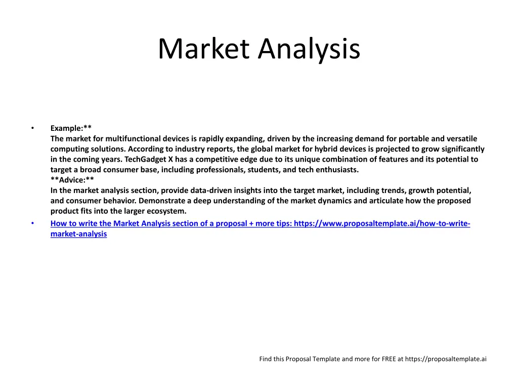 market analysis