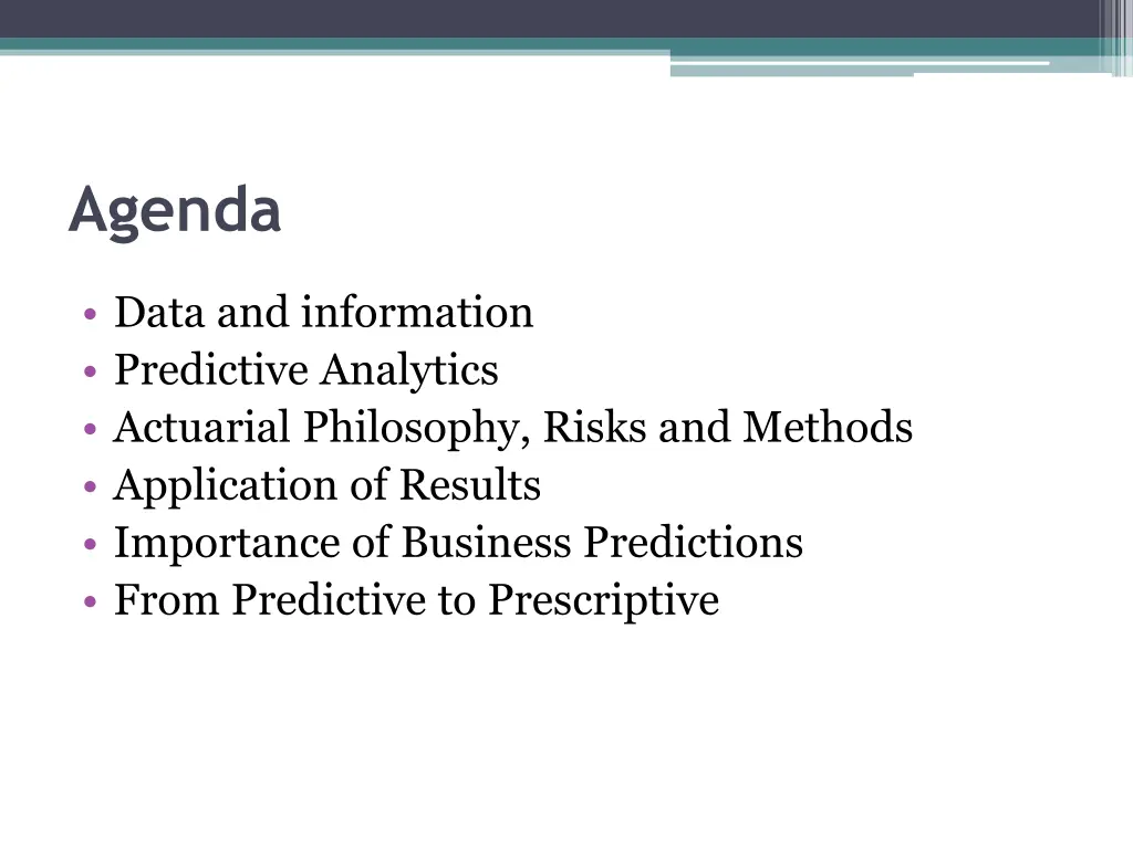 agenda