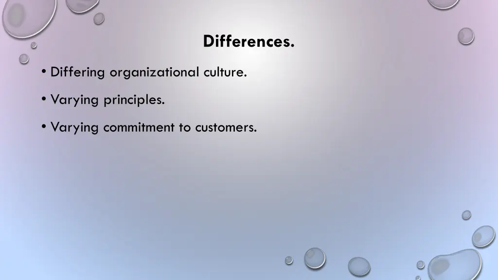 differences