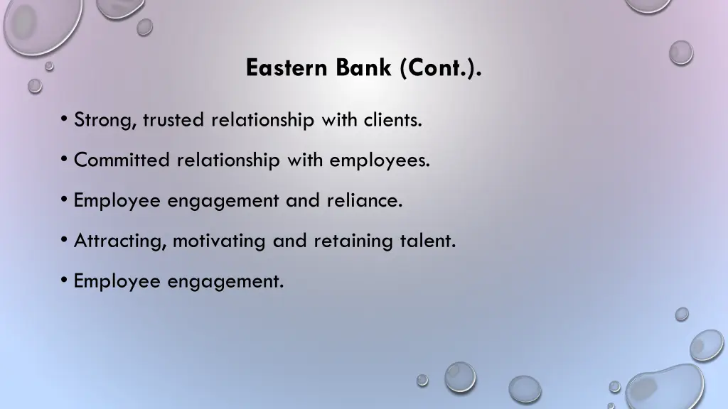 eastern bank cont