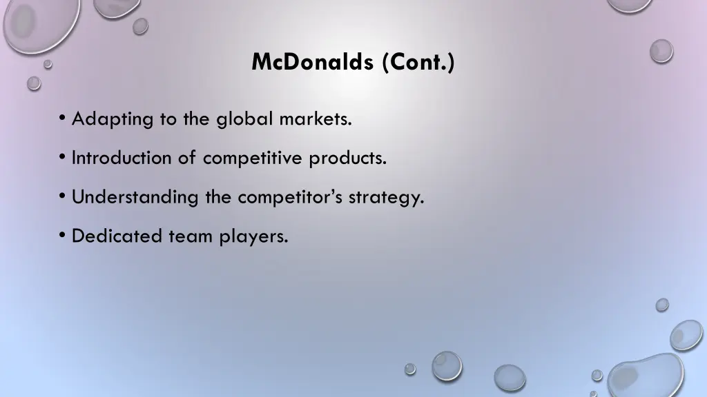 mcdonalds cont
