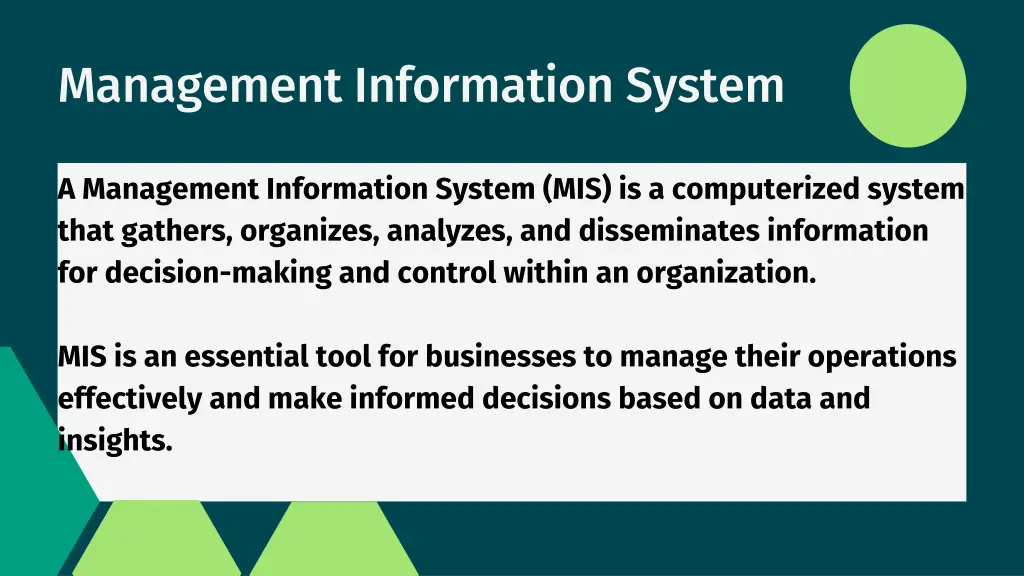 management information system