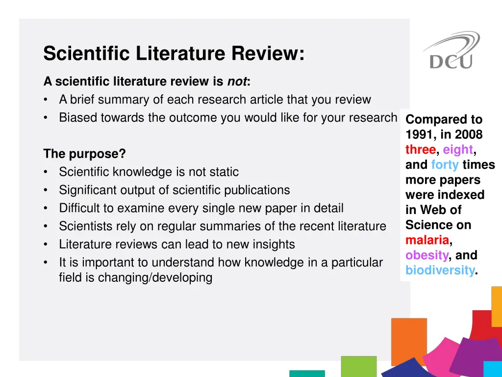 scientific literature review 2