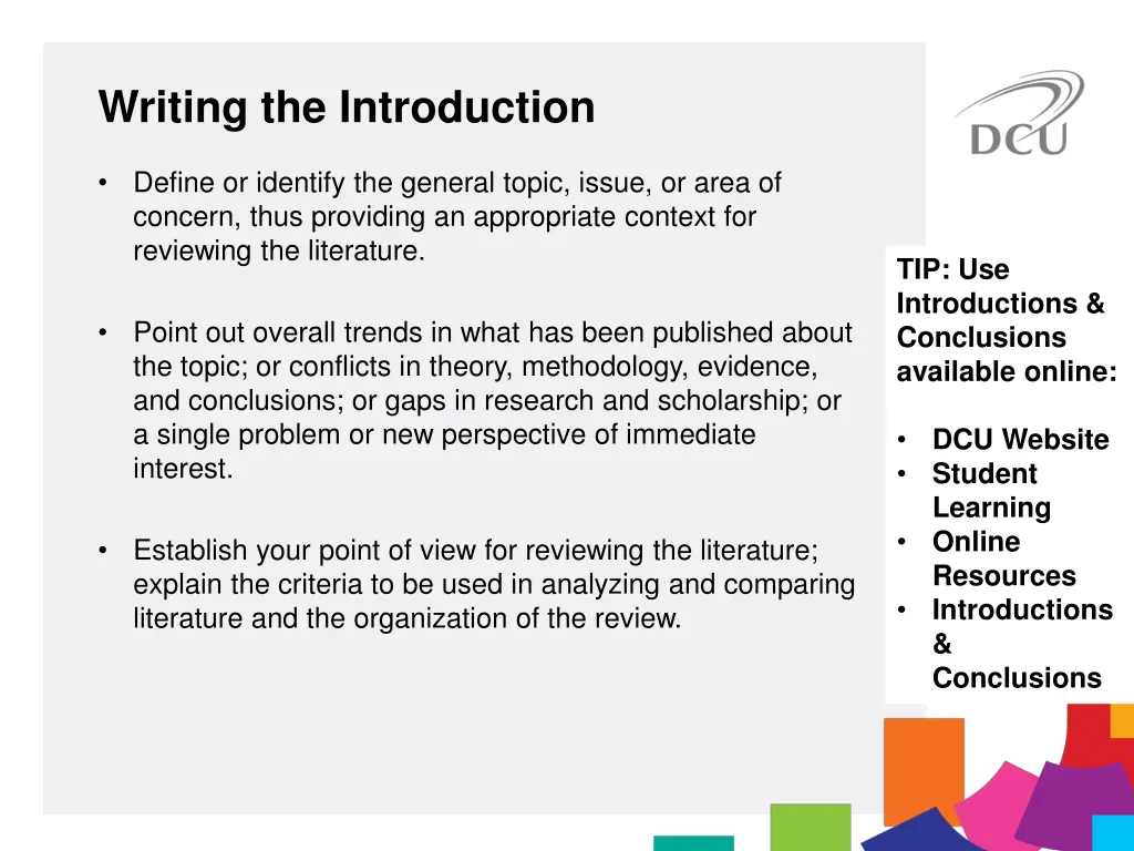 writing the introduction