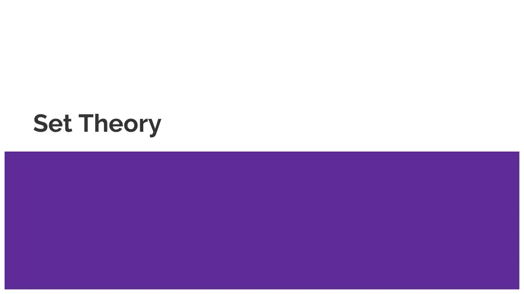 set theory
