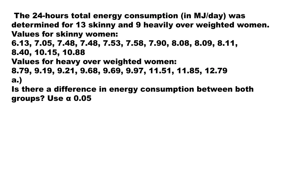 the 24 hours total energy consumption