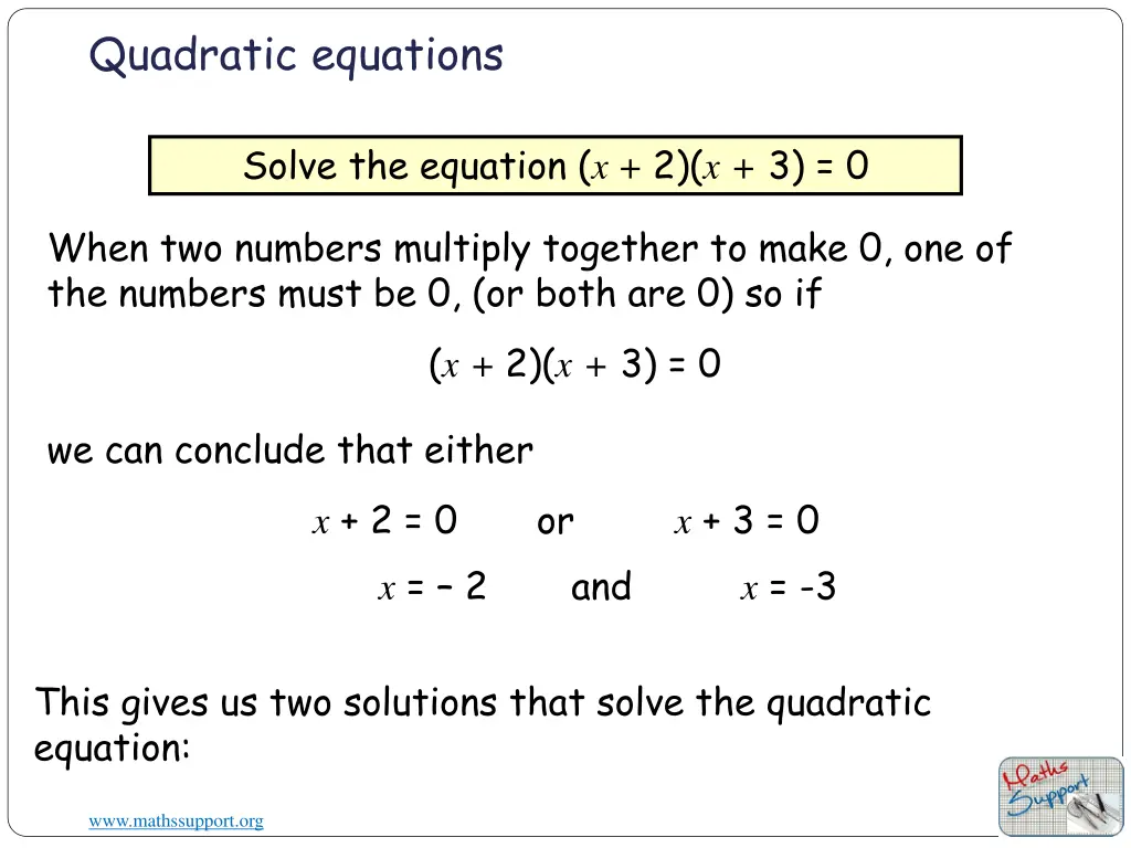 quadratic equations 4