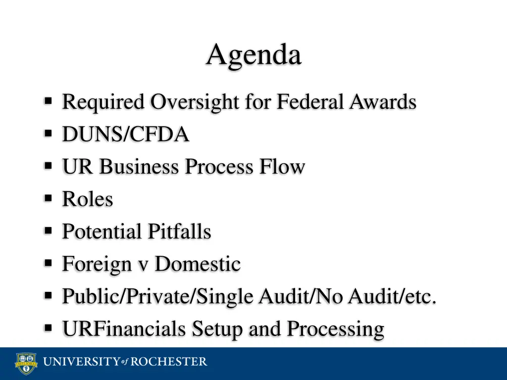 agenda