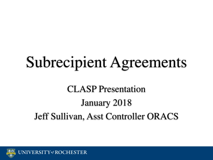subrecipientagreements