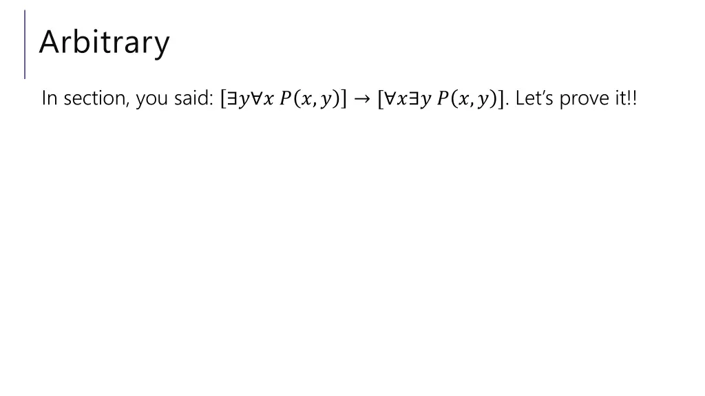 arbitrary