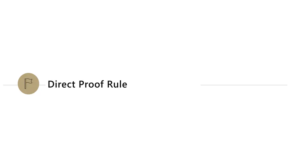 direct proof rule