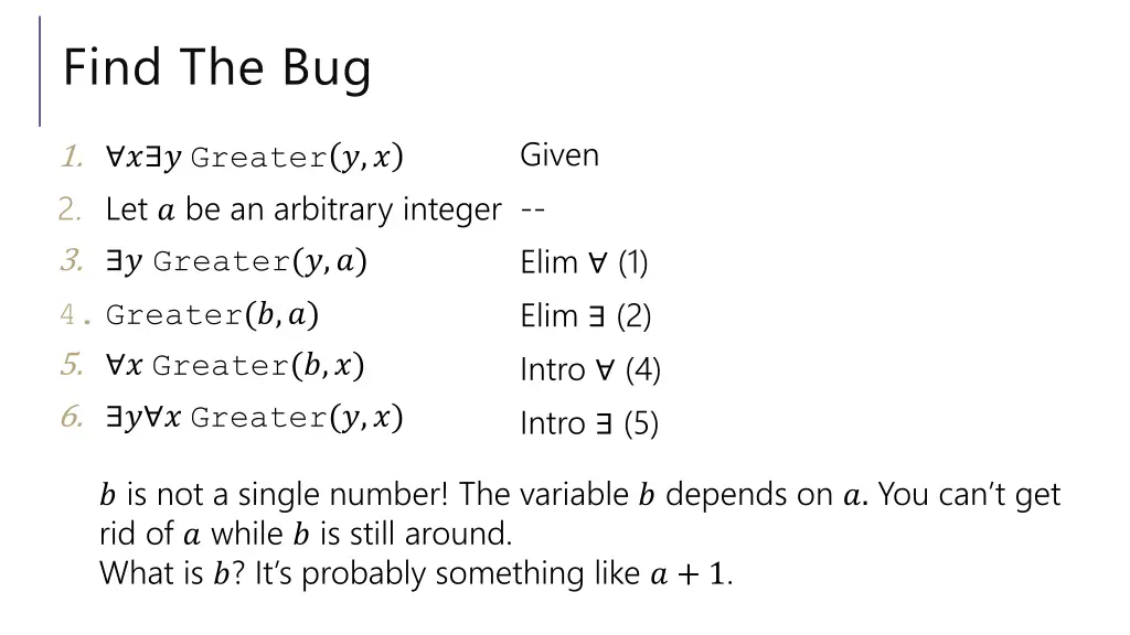 find the bug 1