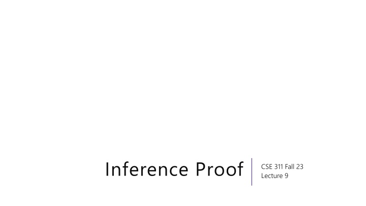 inference proof