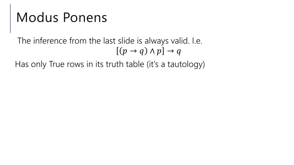 modus ponens