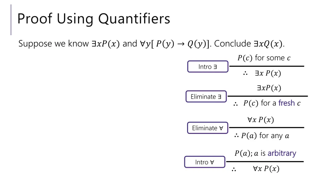 proof using quantifiers 1