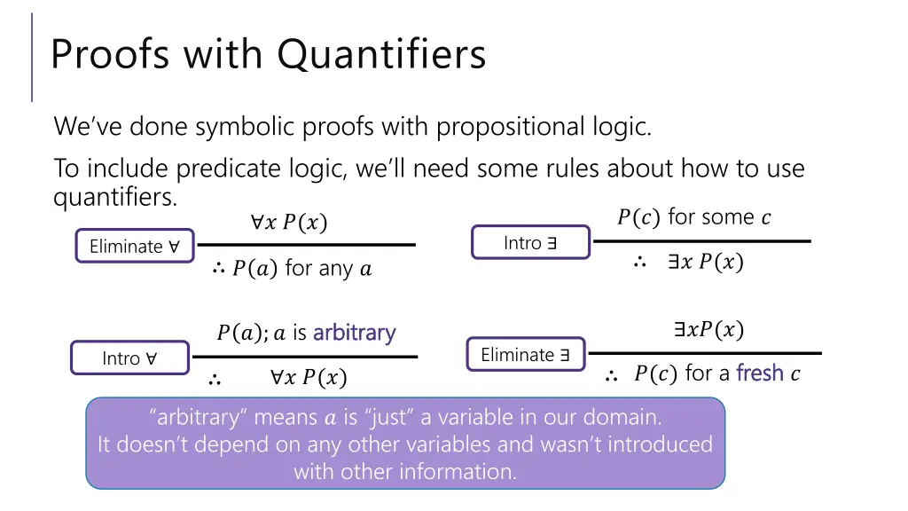 proofs with quantifiers 1