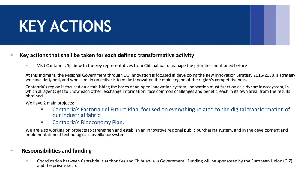 key actions 1