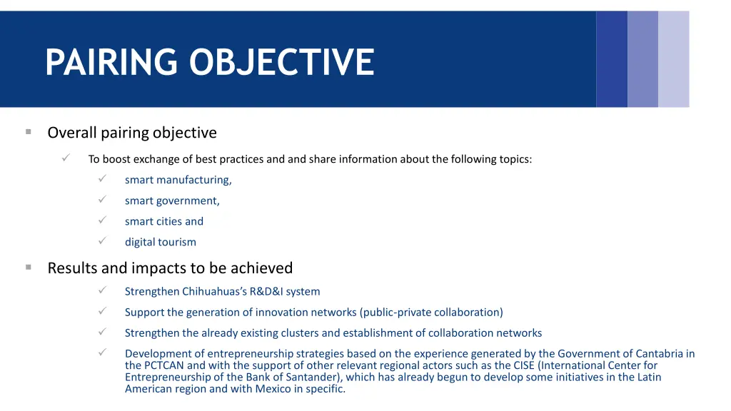 pairing objective 1