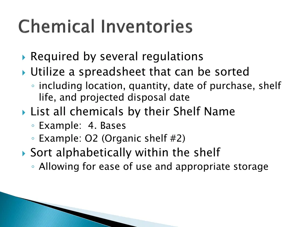 required by several regulations utilize