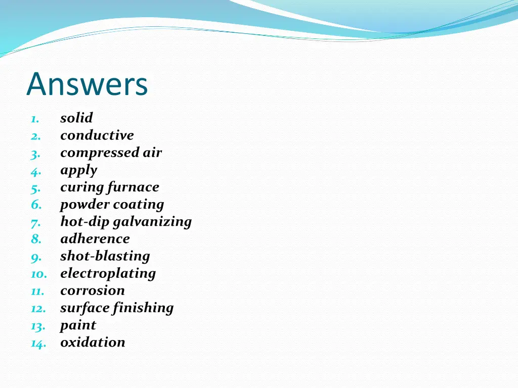 answers 2