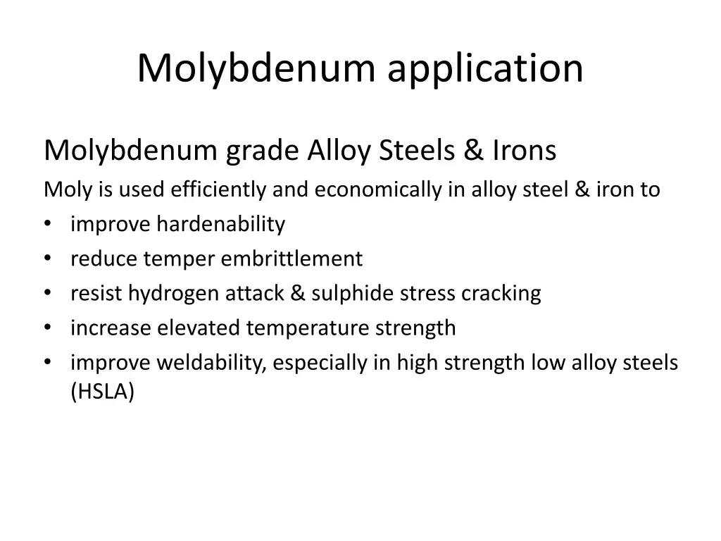 molybdenum application 2