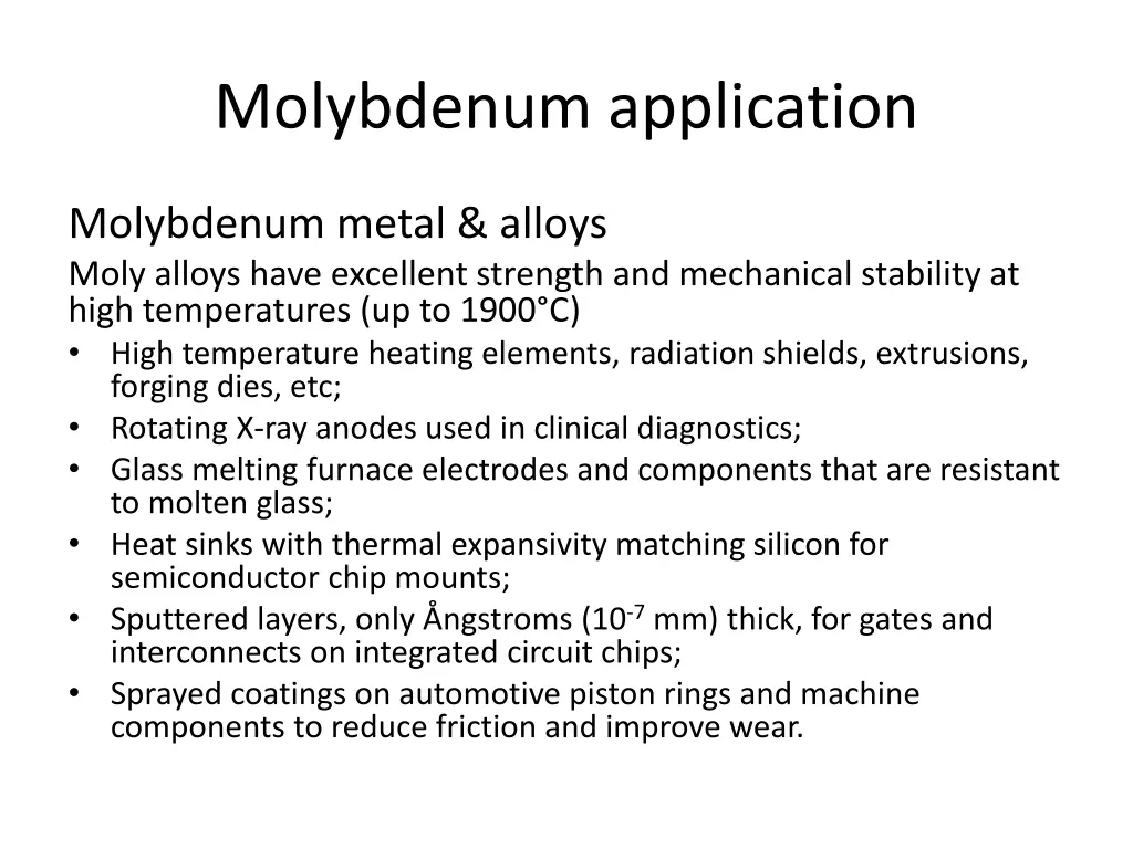 molybdenum application 4