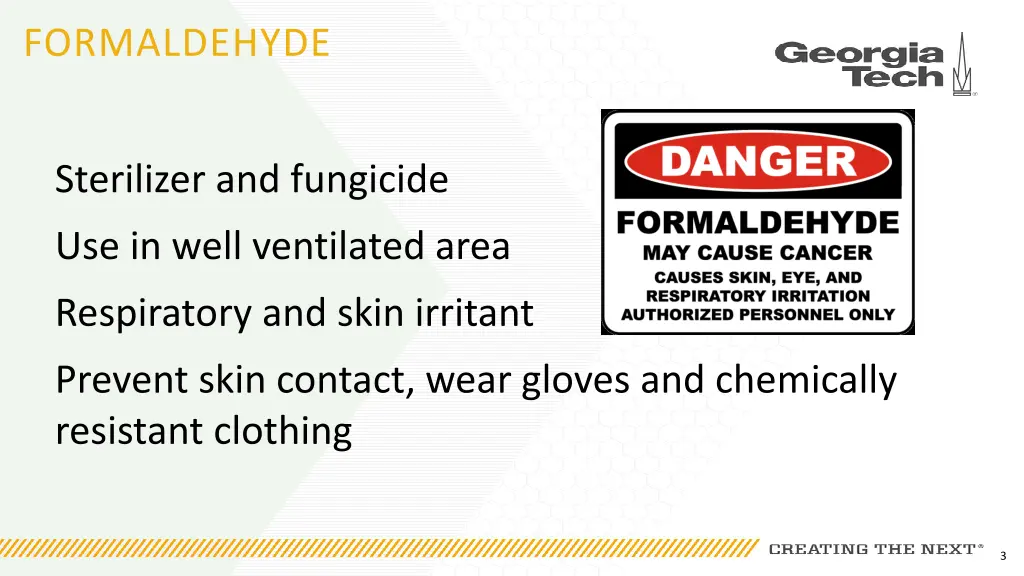 formaldehyde