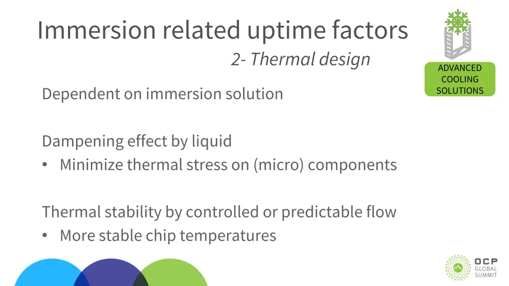 immersion related uptime factors 1